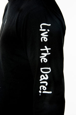 Long Sleeve Crew Tee 'Think' Black