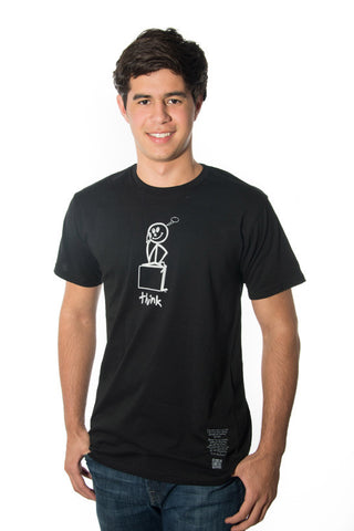 Main Street Crew Neck 'Think' Black