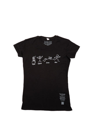 Main Street Crew Tee 'All 4 Kids' Black