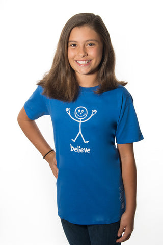 Main Street Tee 'Believe' Blue