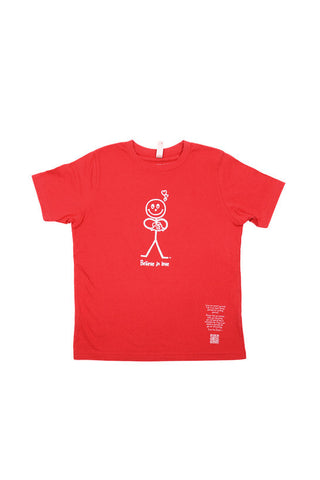 Main Street Tee 'Believe in Love' Red