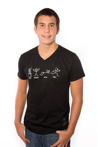 Main Street V-Neck 'All 4 Kids' Black