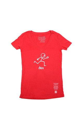 Main Street V-Tee 'Dare' Red