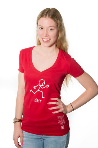 Main Street V-Tee 'Dare' Red