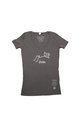 Main Street V-Tee 'Dream' Charcoal