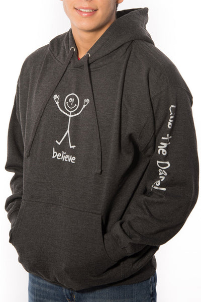 Pullover Hoodie 'Believe' Charcoal