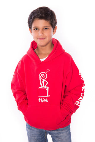 Pullover Hoodie 'Think' Red