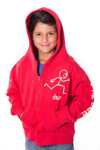 Zip-Up Hoodie 'Dare' Red