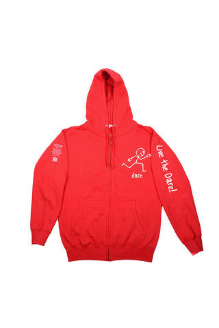 Zip-Up Hoodie 'Dare' Red