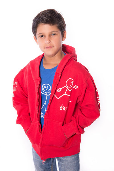 Zip-Up Hoodie 'Dare' Red