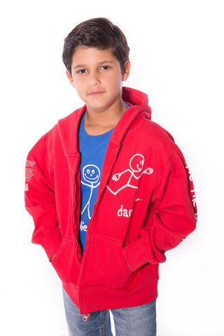 Zip-Up Hoodie 'Dare' Red