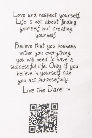 Long Sleeve Crew Tee 'Believe' White